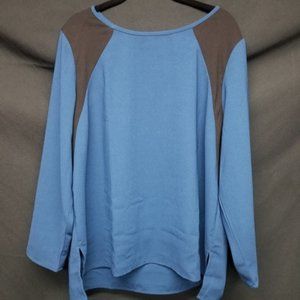 J.CREW BLUE BLACK NWT TUNIC BLOUSE TOP SIZE 20